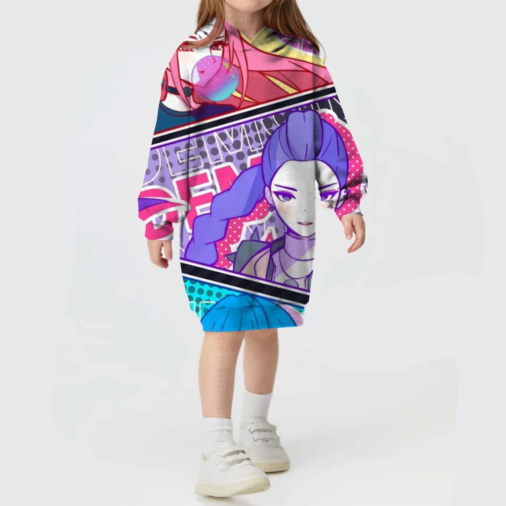 KPop Demon Hunters Huntrix Dress Long Jumper Sweater K-pop clothes