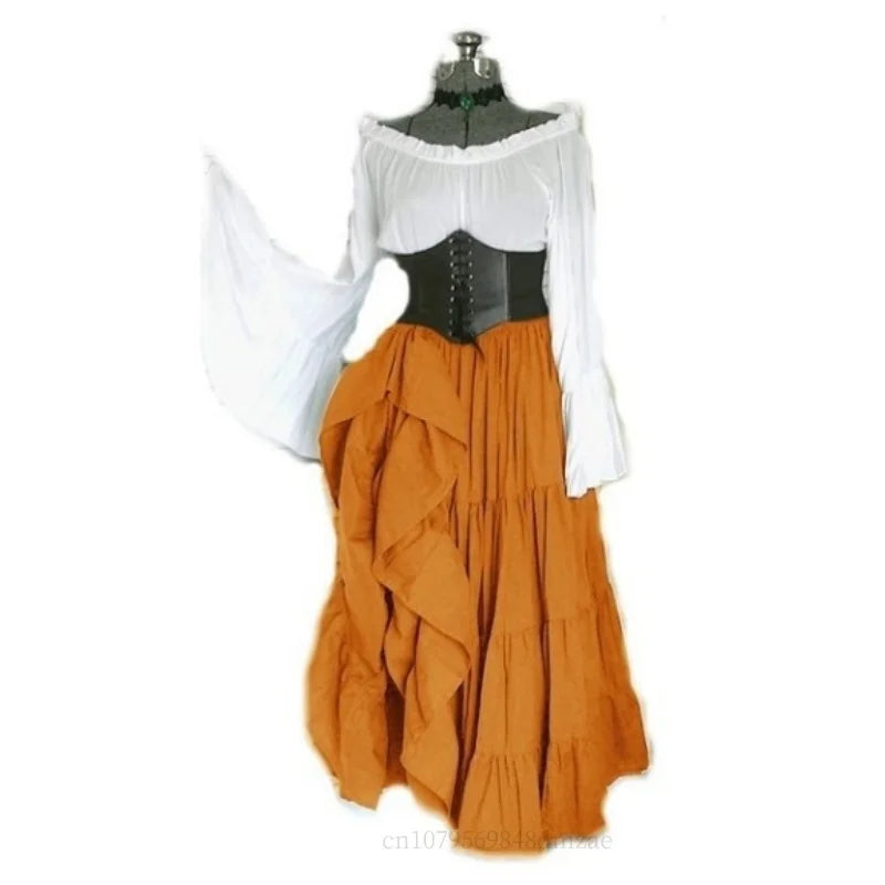 Steampunk Renaissance Pirate Wench Medieval Maid Costumes Historical