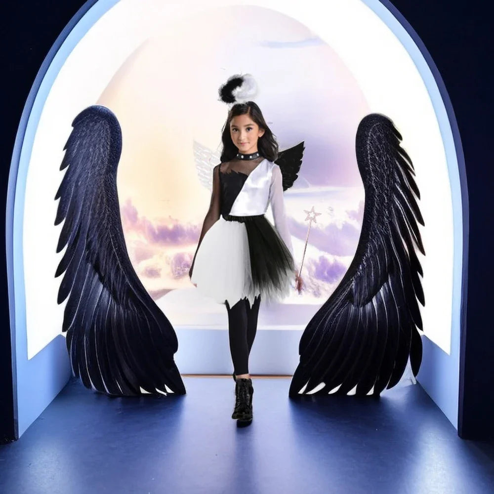Halloween Angel Halos Headbands Angel Wing Tutus Angel Wands Fancy Dress Costume Accessories
