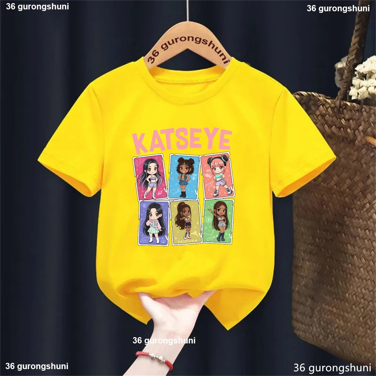KATSEYE Music KPop Band Singer T-Shirt Boys/Girls Cute Kids K-Pop Clothes