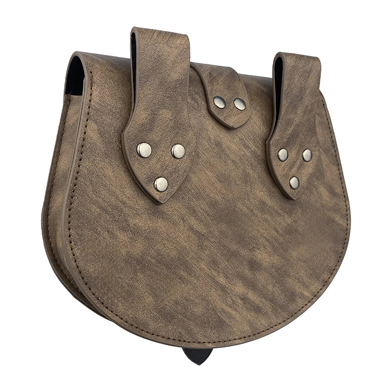 Unisex Steampunk Medieval Viking Punk Style Fanny Pack Belt Bag Saddle Bag Cosplay Prop