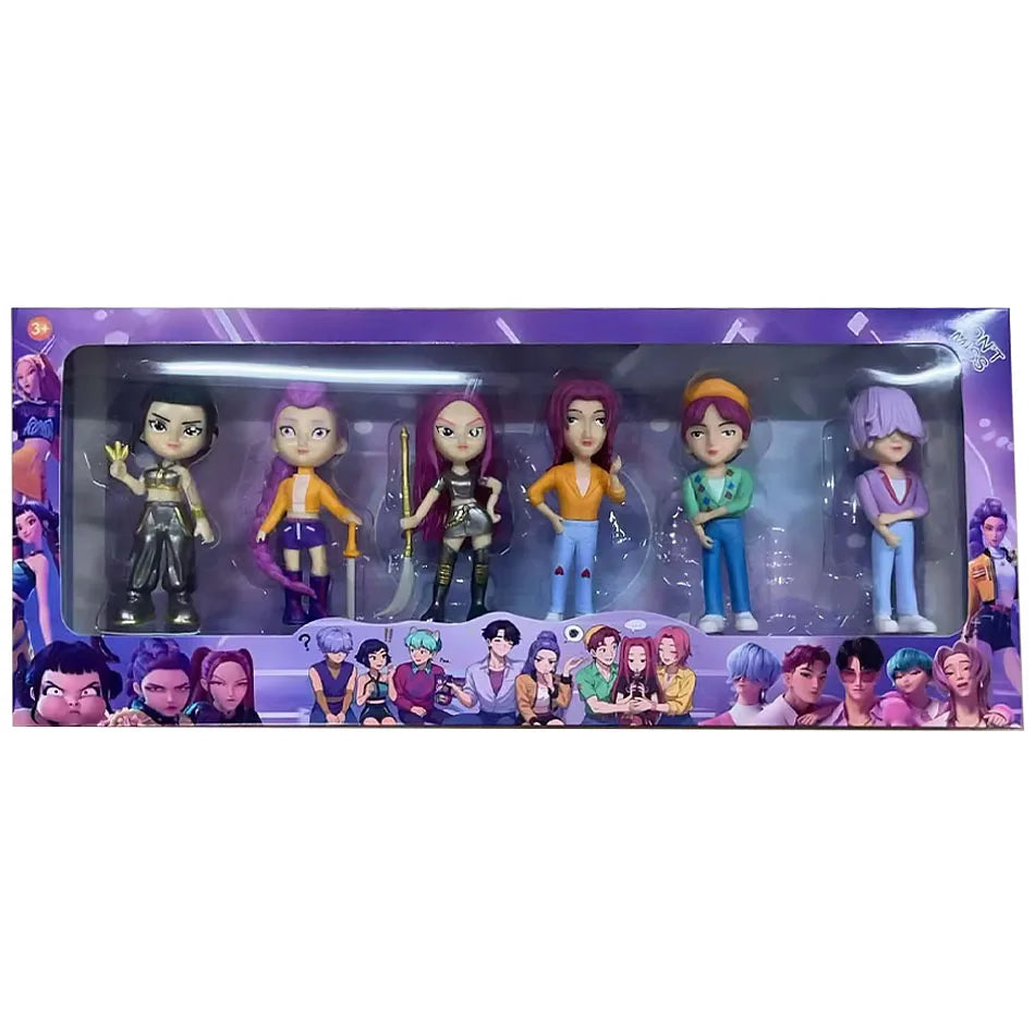 Kpop Demon Hunters Rumi Zoe Mira Figures Huntrix Toys Saja Boys Dolls K-pop