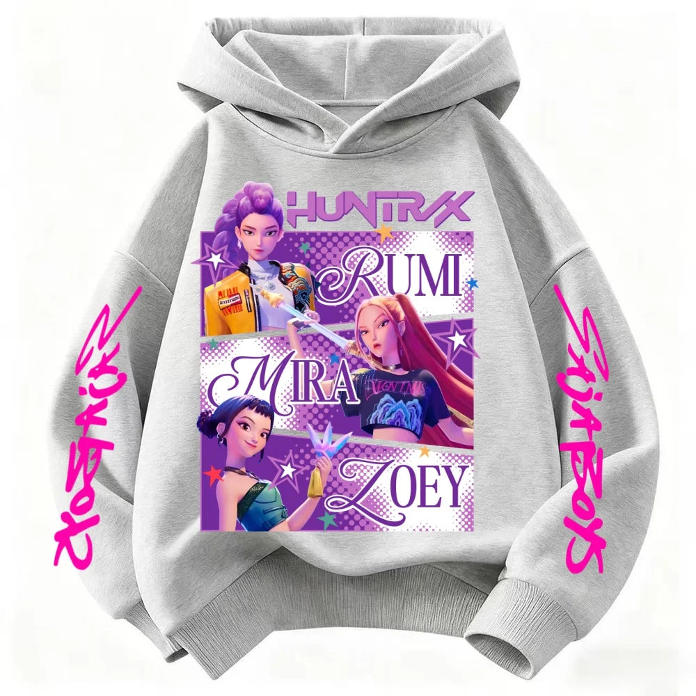 KPop Demon Hunters Huntrix Hoodie Kids K-Pop Jumper Sweatshirt