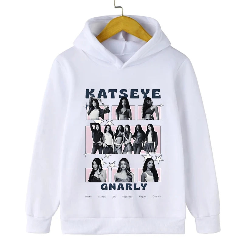 K-Pop Girls Group Katseye Hoodie Boys Girls Hooded Sweatshirts KPop