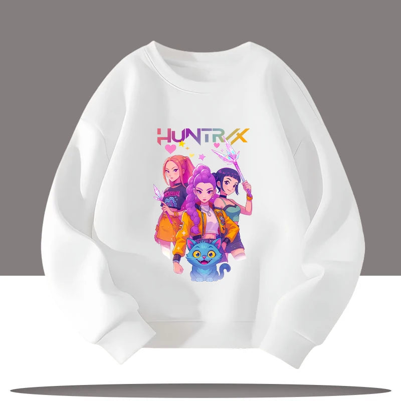 Kpop Demon Hunters 3-12 Year Old Jumper Top Sweater Sweatshirt Rumi Saja Boys K-pop