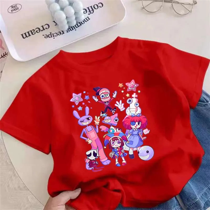 THE AMAZING DIGITAL CIRCUS Kids TShirt Pomni Jax Caine TADC Clothes