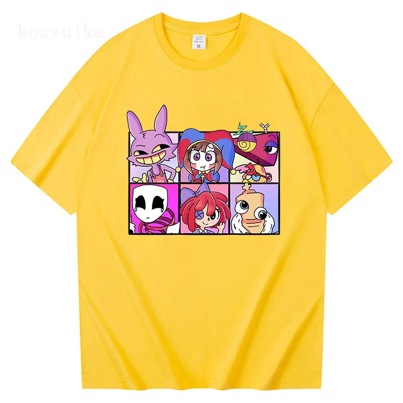 THE AMAZING DIGITAL CIRCUS Print T-Shirt Men Women TADC Clothes Pomni Jax Kinger