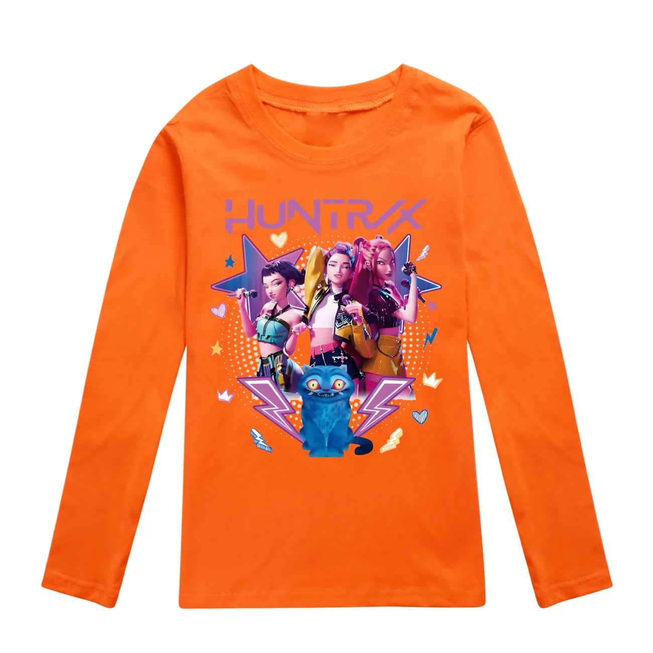 KPop Demon Hunters Huntrix Top T Shirt Kids T-shirt Rumi Clothes Mira Zoey Long Sleeved