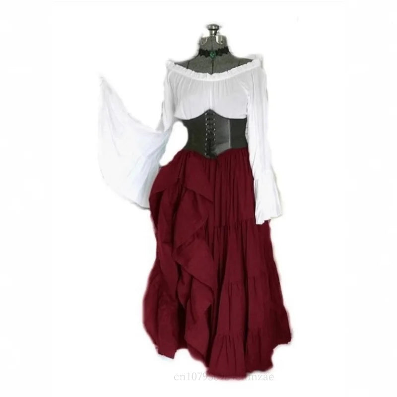 Steampunk Renaissance Pirate Wench Medieval Maid Costumes Historical