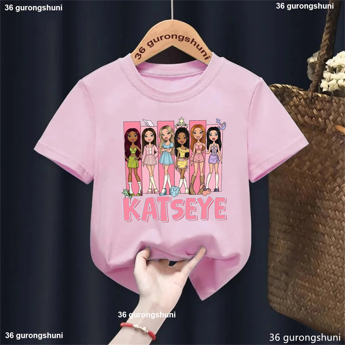 KATSEYE Music KPop Band Singer T-Shirt Boys/Girls Cute Kids K-Pop Clothes