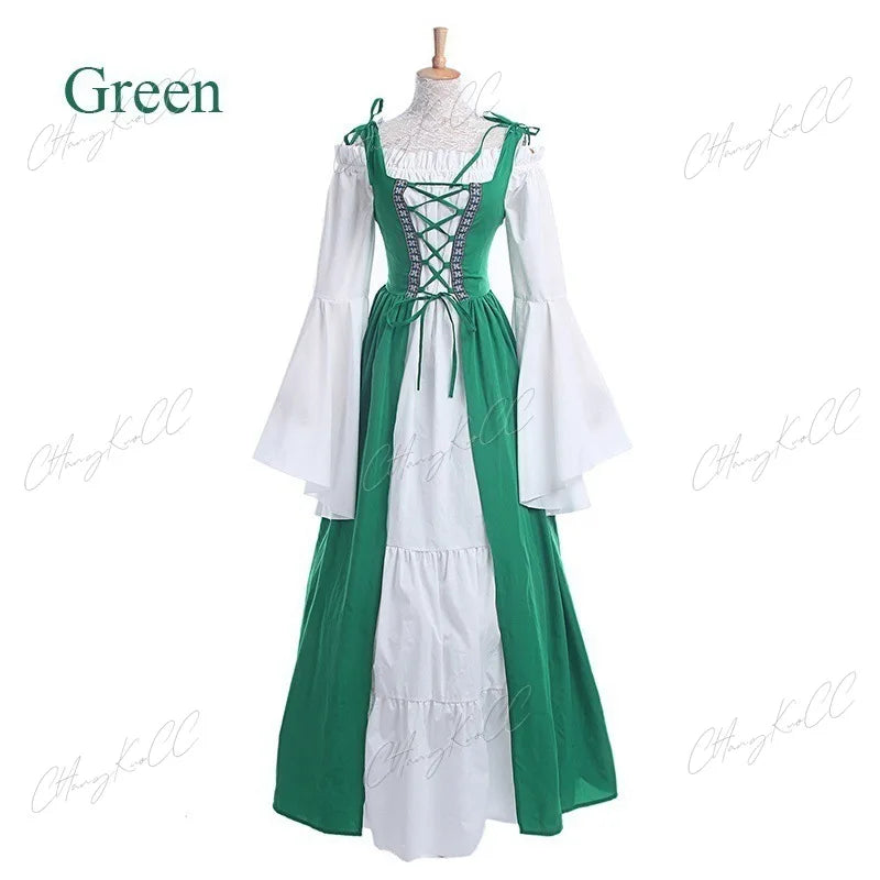 Pagan Medieval Renaissance Historical Cosplay Long Dress