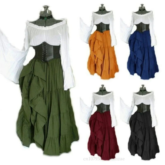 Steampunk Renaissance Pirate Wench Medieval Maid Costumes Historical