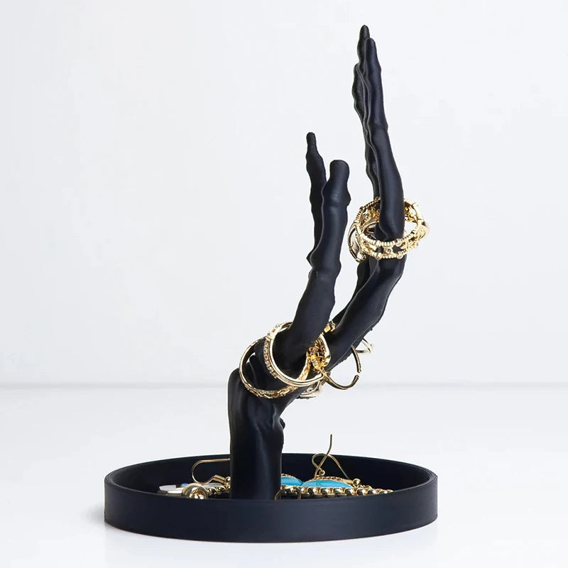Gothic Skeleton Hand Jewelry Stand Home Decor
