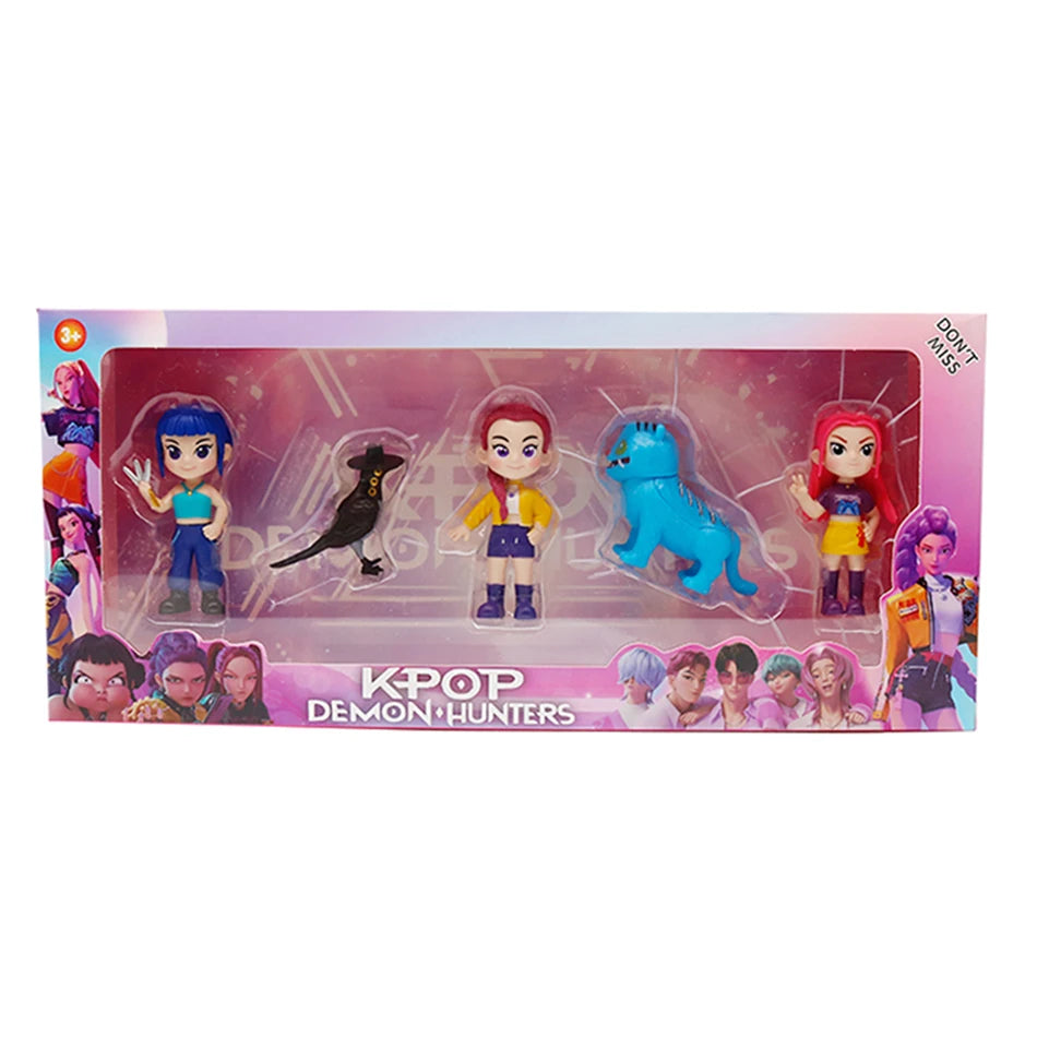 Kpop Demon Hunters Rumi Zoe Mira Figures Huntrix Toys Saja Boys Dolls K-pop