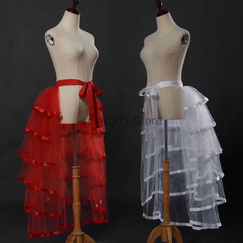 Sexy Ruffle Tutu Burlesque Steampunk Bustle Skirt Costume