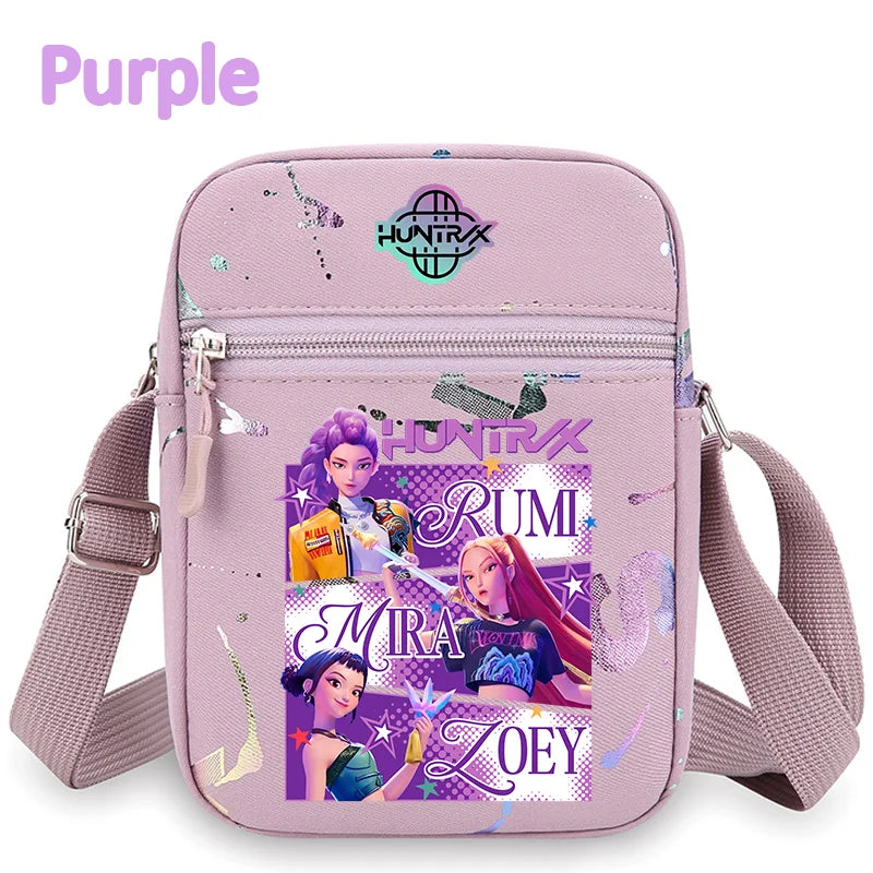 Kpop Demon Hunters Crossbody Bag HUNTRIX Backpack Rumi Pouch Bag