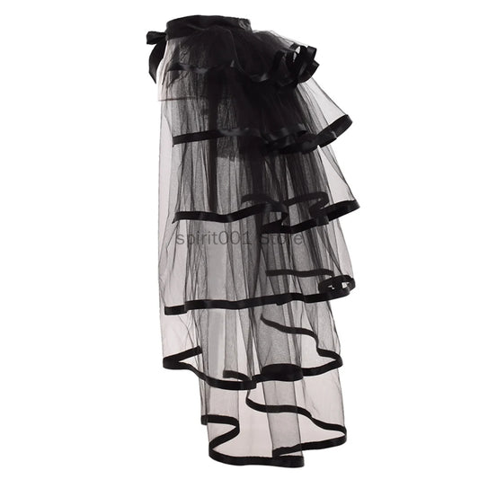 Sexy Ruffle Tutu Burlesque Steampunk Bustle Skirt Costume