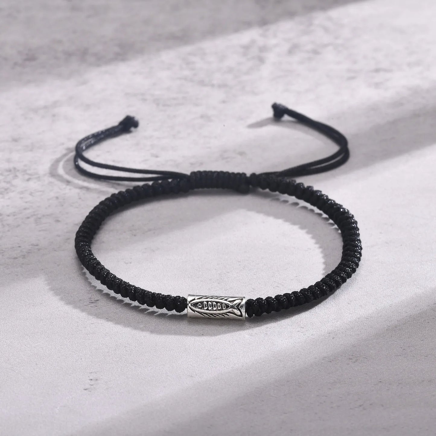 Hand-woven Rope Chain Bracelets for Men Boys, Adjustable Feng Shui Lucky Knot Bracelet Talisman Cord String Wristband