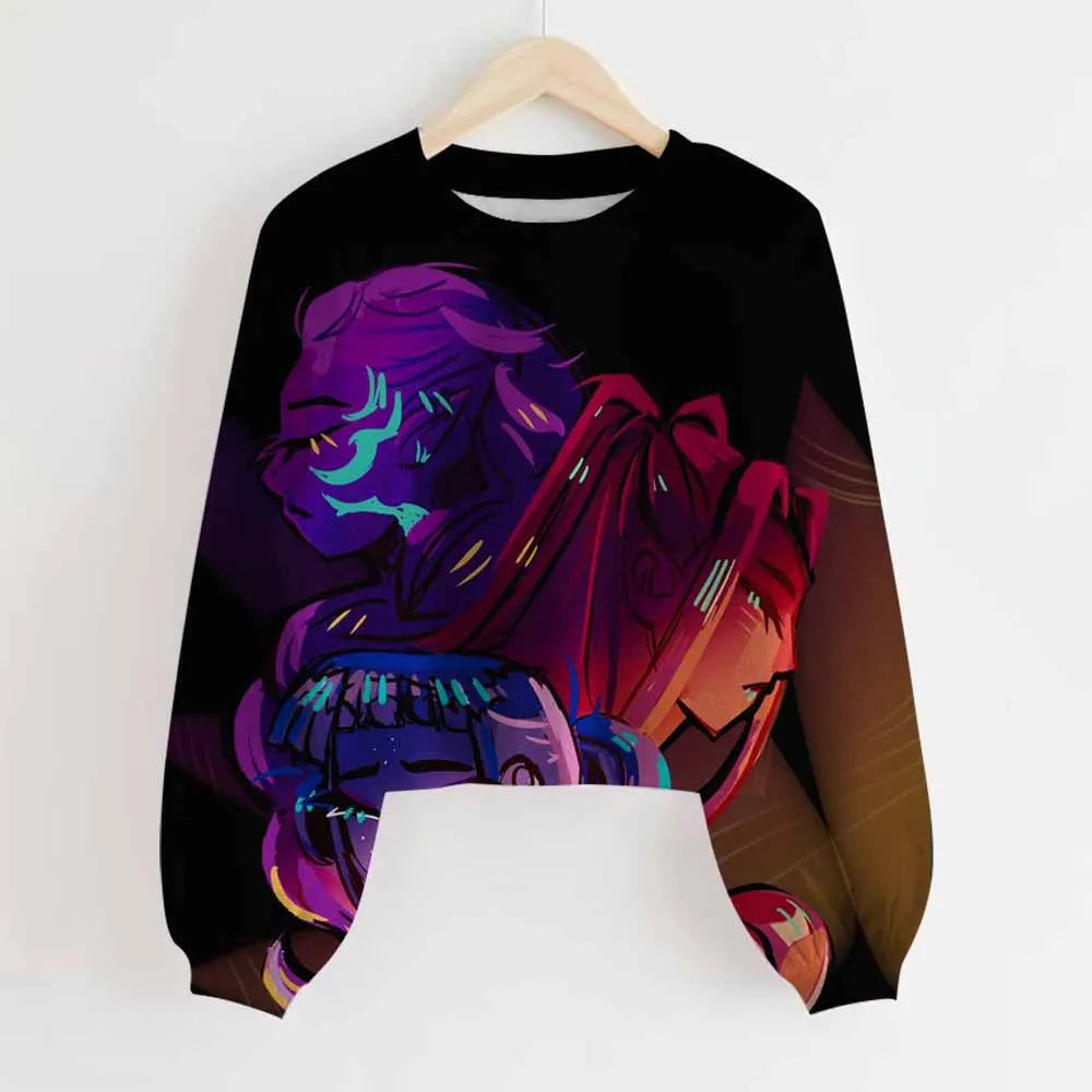 KPop Demon Hunters Huntrix Long Sleeved Top Jumper Sweater Clothes Merch Gifts Rumi Mira Zoey