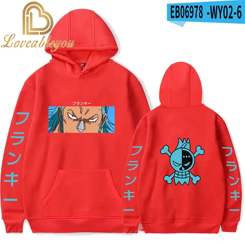 One Piece Manga Straw Hat Pirates Hoodie Sweatshirt Anime Monkey D. Luffy Merch
