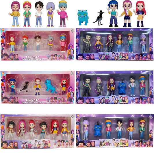 Kpop Demon Hunters Rumi Zoe Mira Figures Huntrix Toys Saja Boys Dolls K-pop