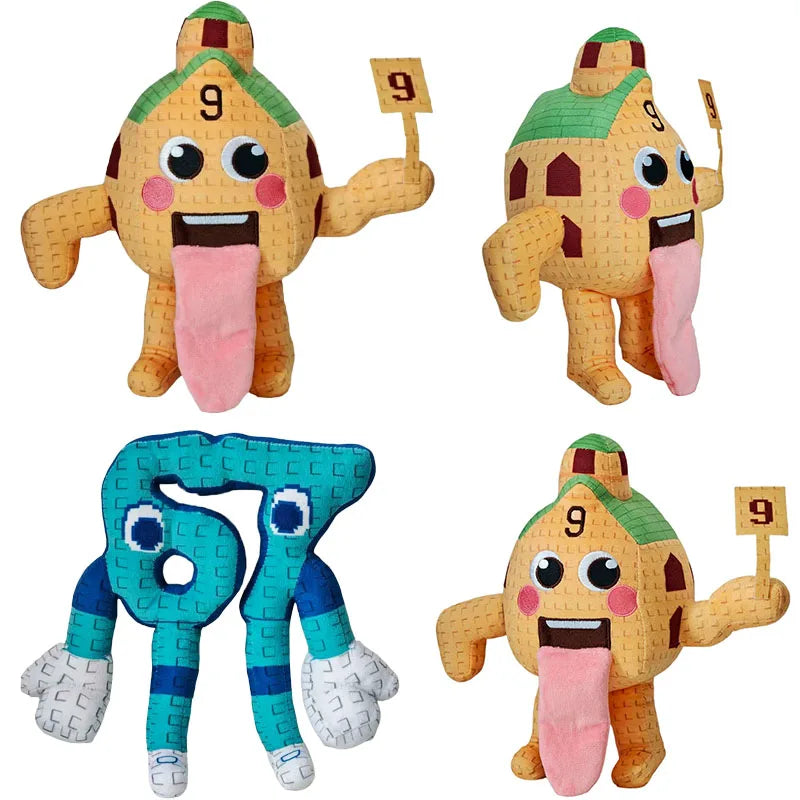 Steal A Brainrot Game Plush Funny No. 9 No. 67 Plush 6 7 Roblox Gamer Gift Merch Toy