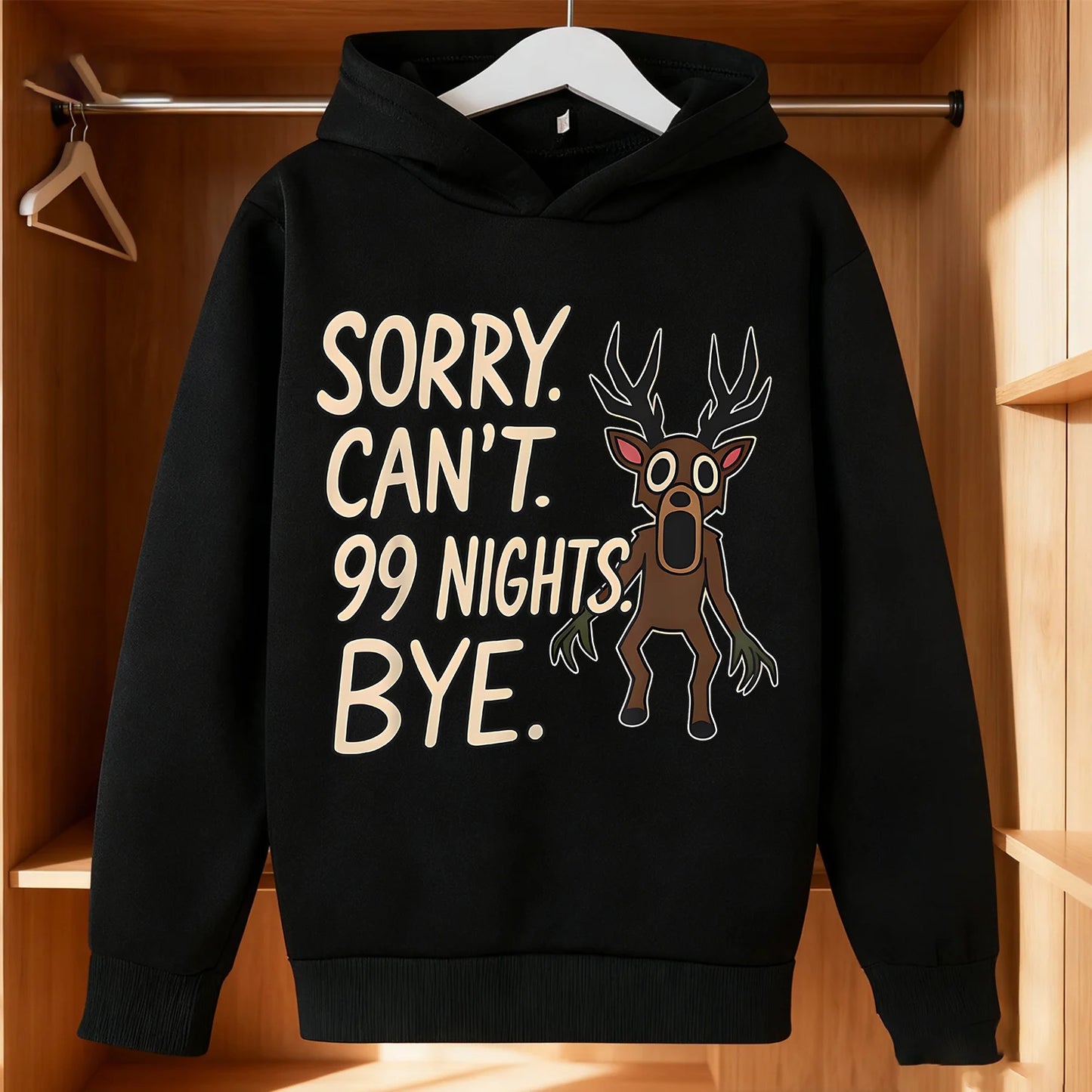 99 Nights in The Forest Fleece Hoodie Roblox Gamer Hooded Sweatshirt Clothes Gaming