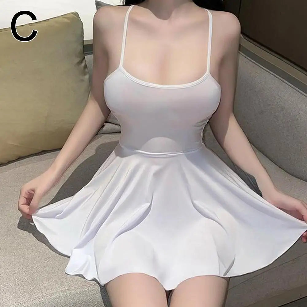 Sexy Clubwear Party Mini Swing Skater Dress Vest Top Women