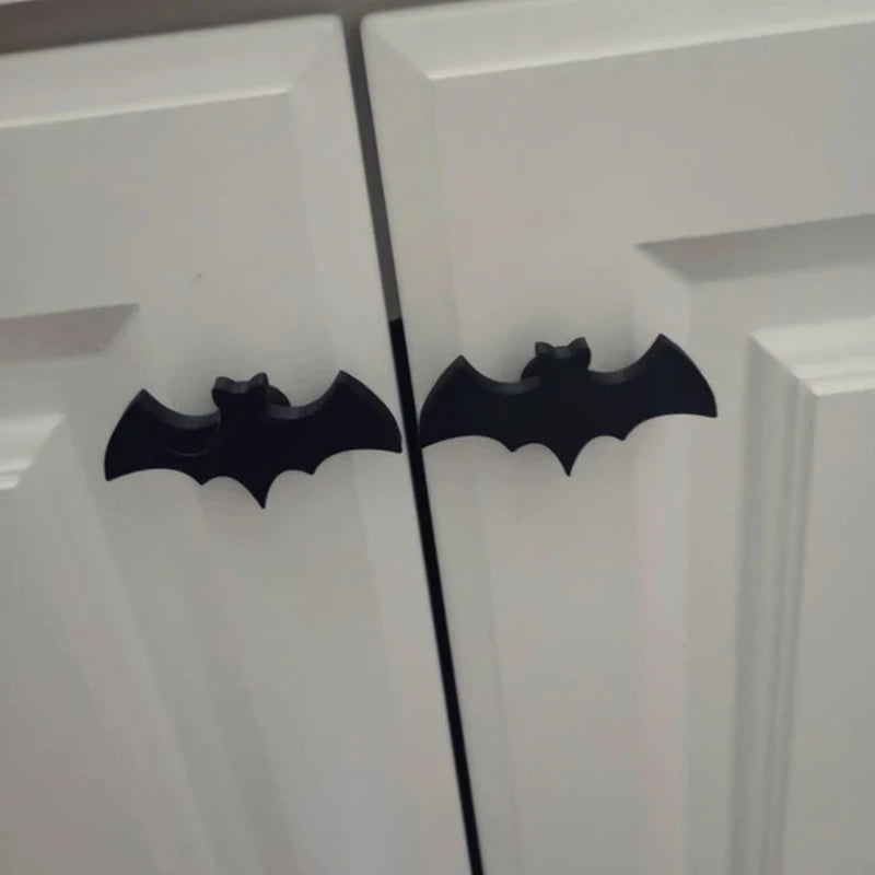 Gothic Bat Cabinet Door Knob Steel Drawer Hand Pulls Knob Replacement Furniture DIY
