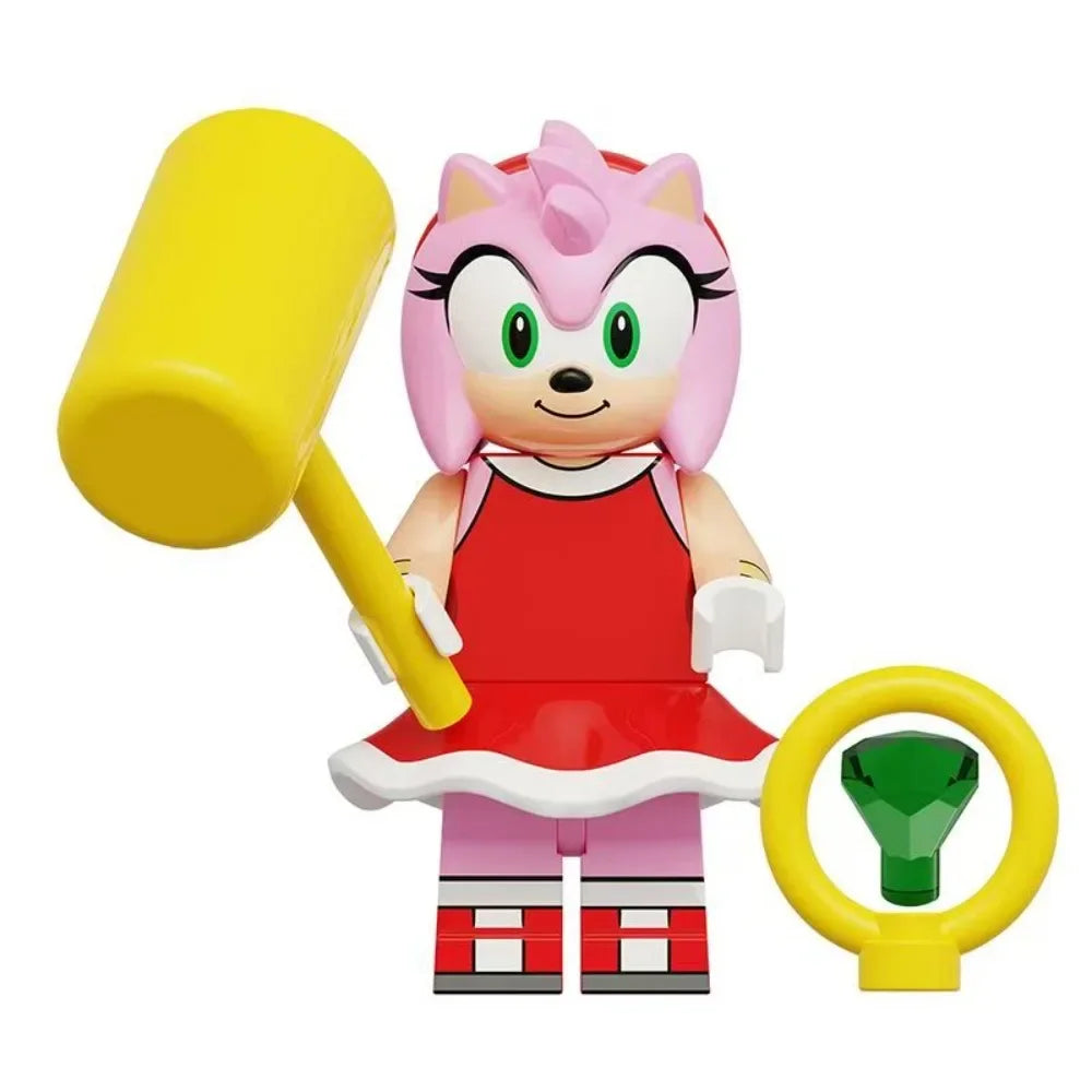 Sonic The Hedgehog Lego Building Blocks Knuckles Toys Gifts