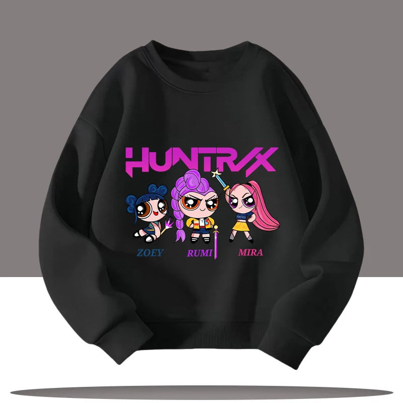 Kpop Demon Hunters 3-12 Year Old Jumper Top Sweater Sweatshirt Rumi Saja Boys K-pop