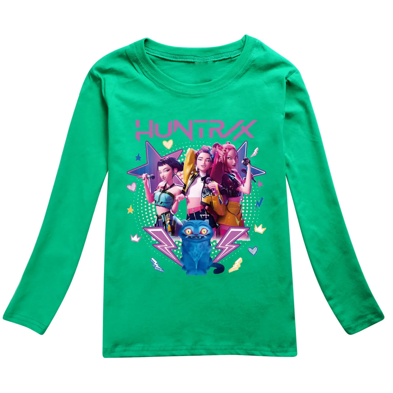 KPop Demon Hunters Huntrix Top T Shirt Kids T-shirt Rumi Clothes Mira Zoey Long Sleeved