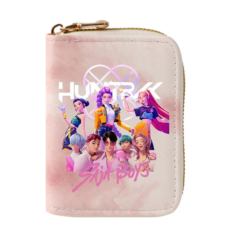 KPop Demon Hunters Fashion Wallets Huntrix Coin Money Cards Purse Rumi Mira Zoey Merch