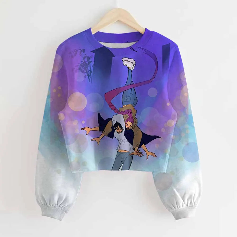 KPop Demon Hunters Huntrix Long Sleeved Top Jumper Sweater Clothes Merch Gifts Rumi Mira Zoey
