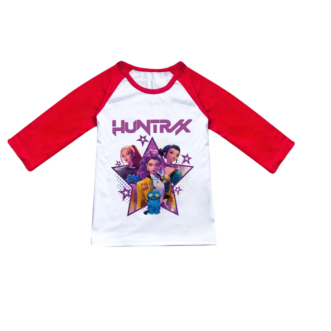 KPop Demon Hunters Top Huntrix Long Sleeved T-Shirt Kids Clothes Rumi