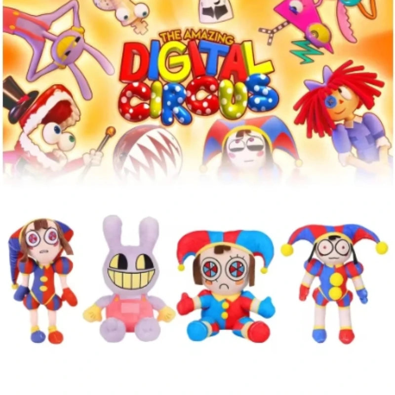 The Amazing Digital Circus Maid Jax Plush Pomni Caine Plushie Glitch Soft Toy