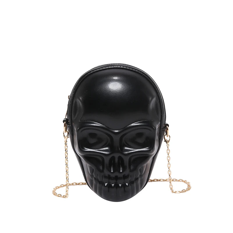 Punk Gothic Skull Purse Handbag Pouch