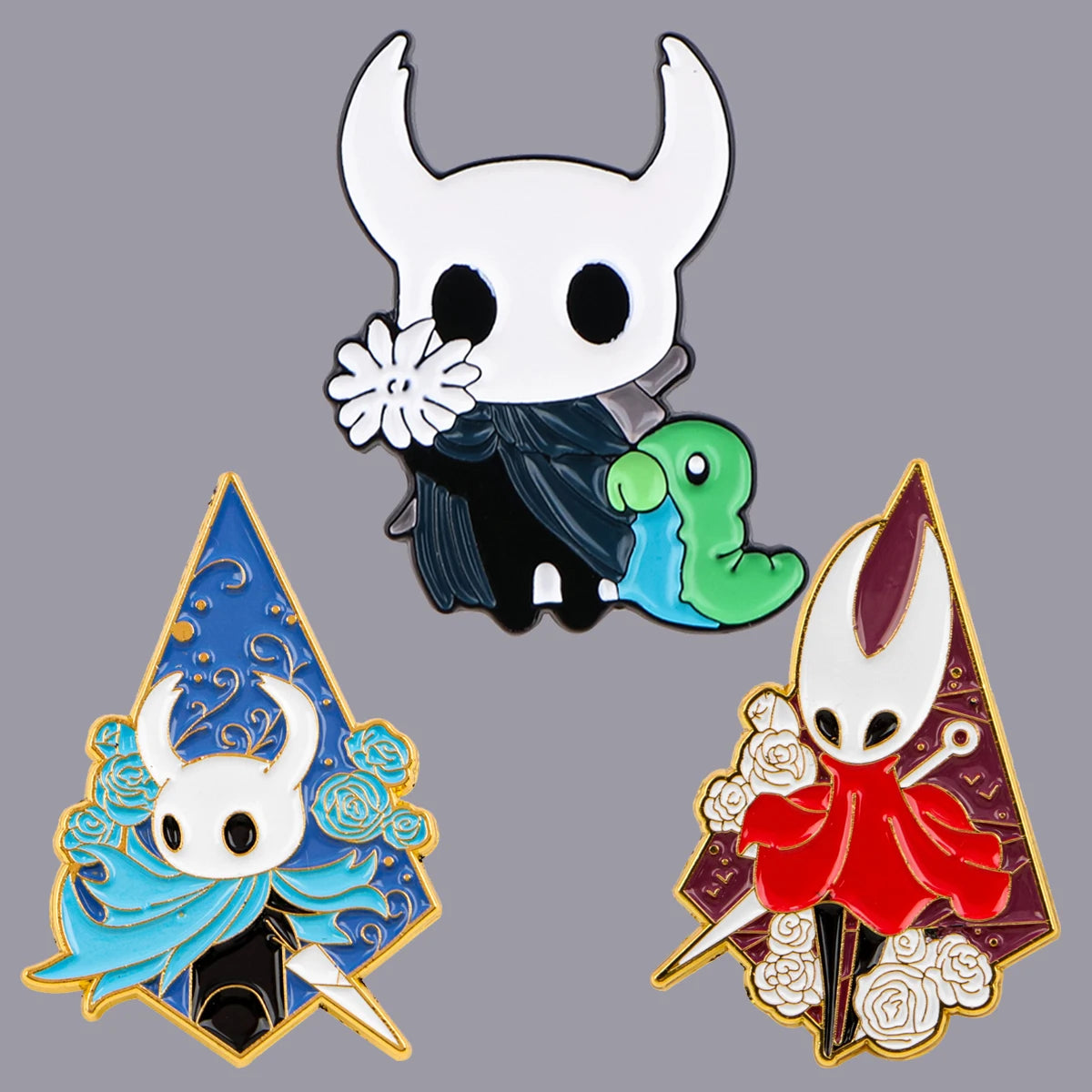 Hollow Knight Silksong Grub Game Knight Enamel Pin Gamer Badge