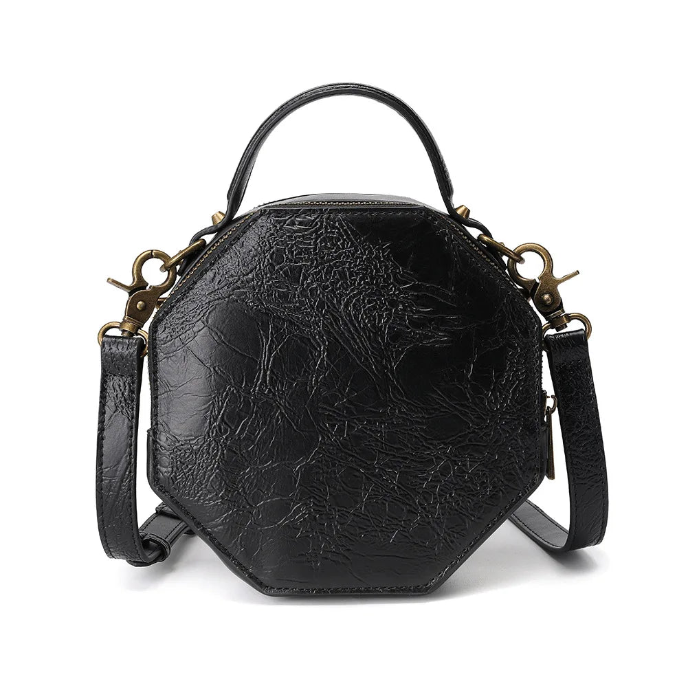 Steampunk Clockwork Punk Industrial Crossbody Bag Distressed Vintage Shoulder Handbag