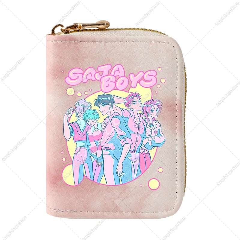 KPop Demon Hunters Fashion Wallets Huntrix Coin Money Cards Purse Rumi Mira Zoey Merch