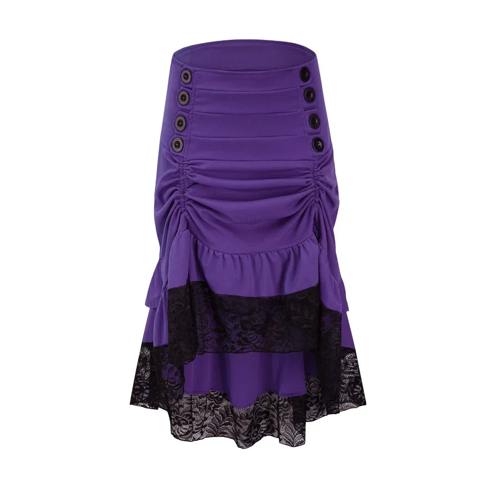Steampunk Gothic Victorian Lace Skirt