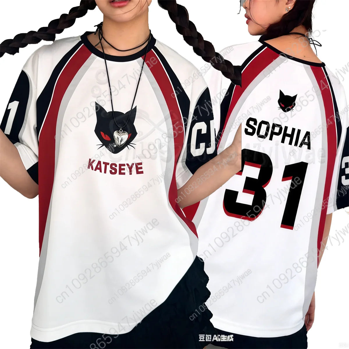 KATSEYE Kpop Concert Unisex Football Jersey Top Fan T-Shirt K-pop Band Clothes