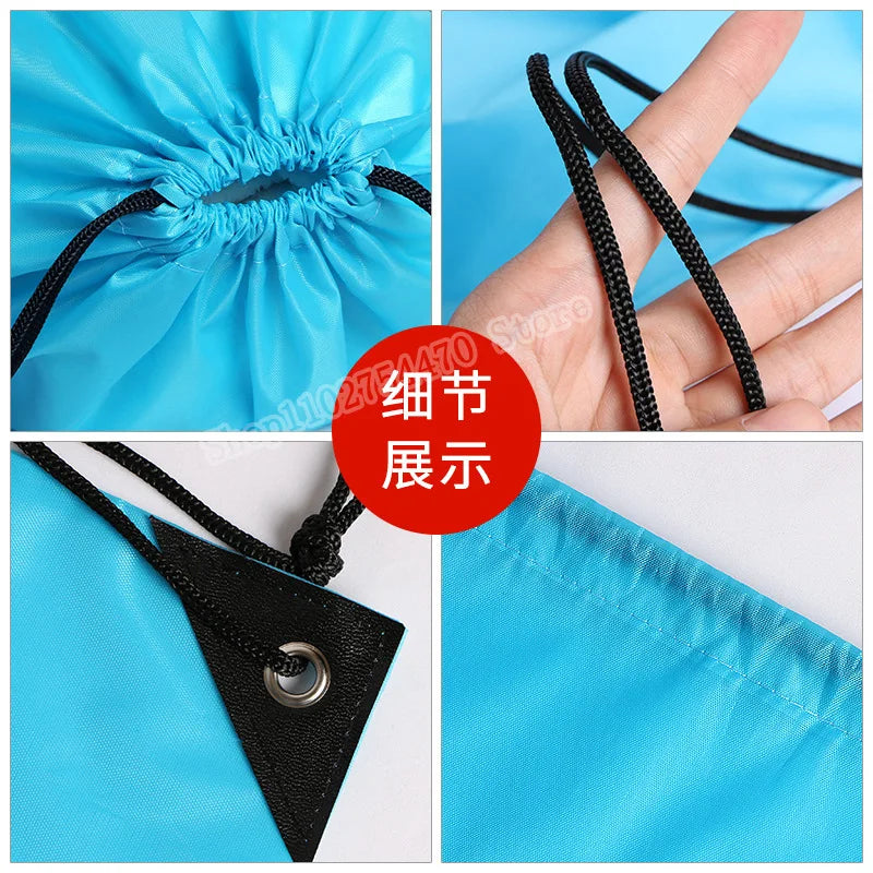 KPop Demon Hunters Merch Drawstring Swim PE Kit Sports Book Shoulder School Bag Waterproof