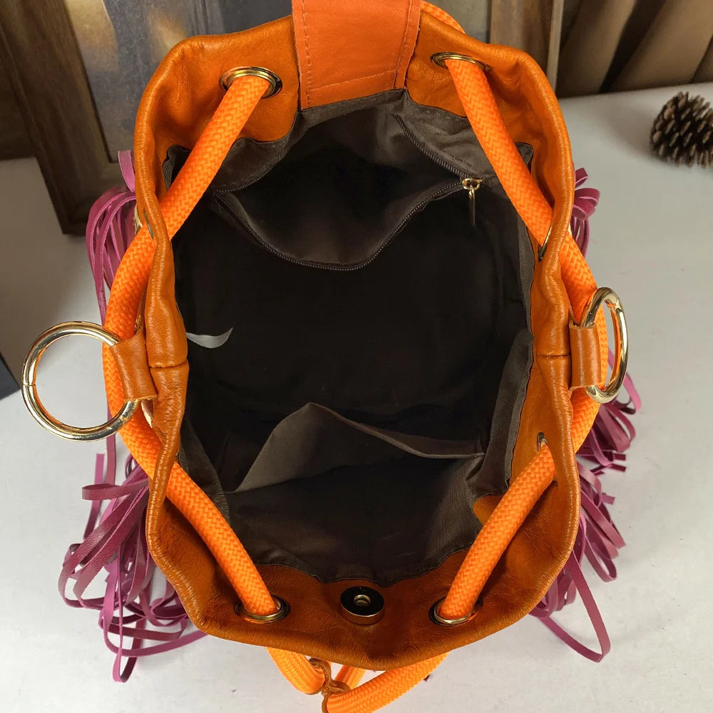 Boho Hippie Tassel Festival Handbag Purse Shoulder Bag