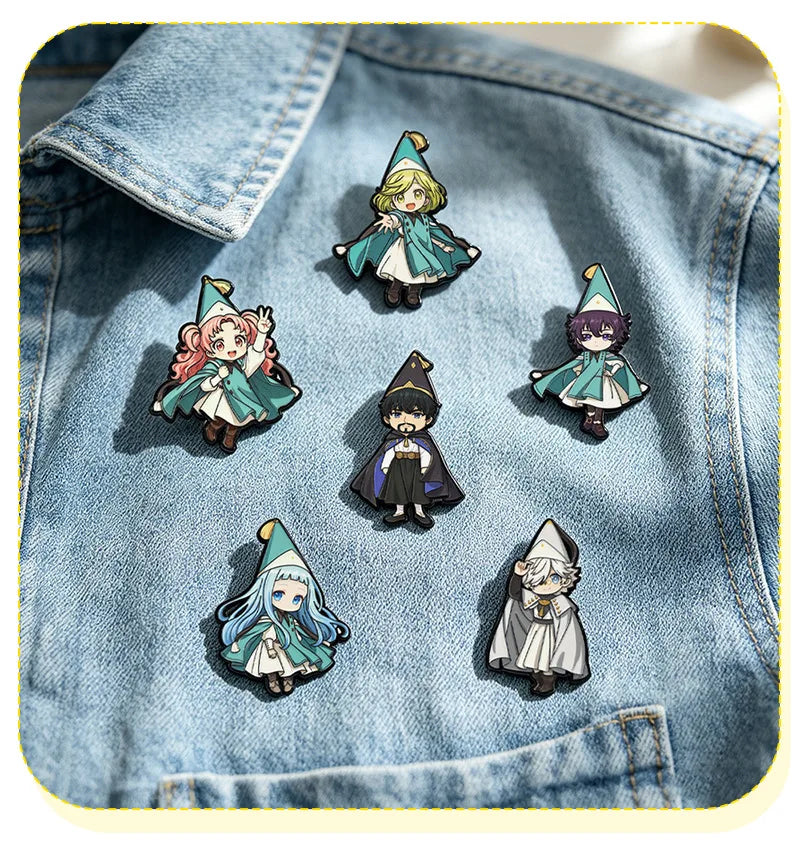 Witch Hat Atelier Enamel Pin Badges Anime Cosplay Coco Agott Tetia Richeh Qifrey Olruggio Pins Cute Brooches Friends Gifts