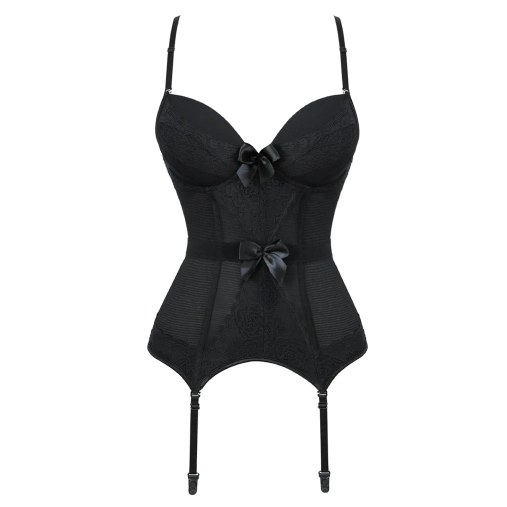 Black Gothic Sexy Corset Bustier Dress Tutu Skirt Party Clubwear
