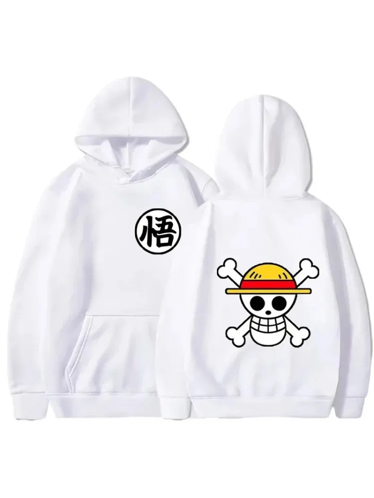 Straw Hat Pirates One Piece Manga Anime Hoodie Luffy Sweatshirt Pullover Hooded Top