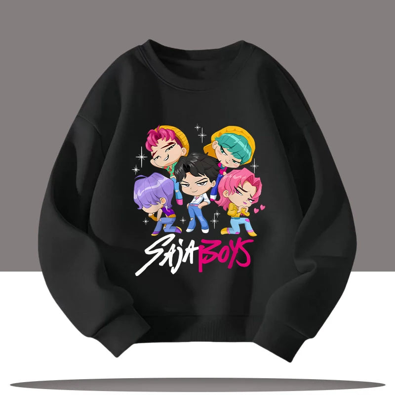 Kpop Demon Hunters 3-12 Year Old Jumper Top Sweater Sweatshirt Rumi Saja Boys K-pop
