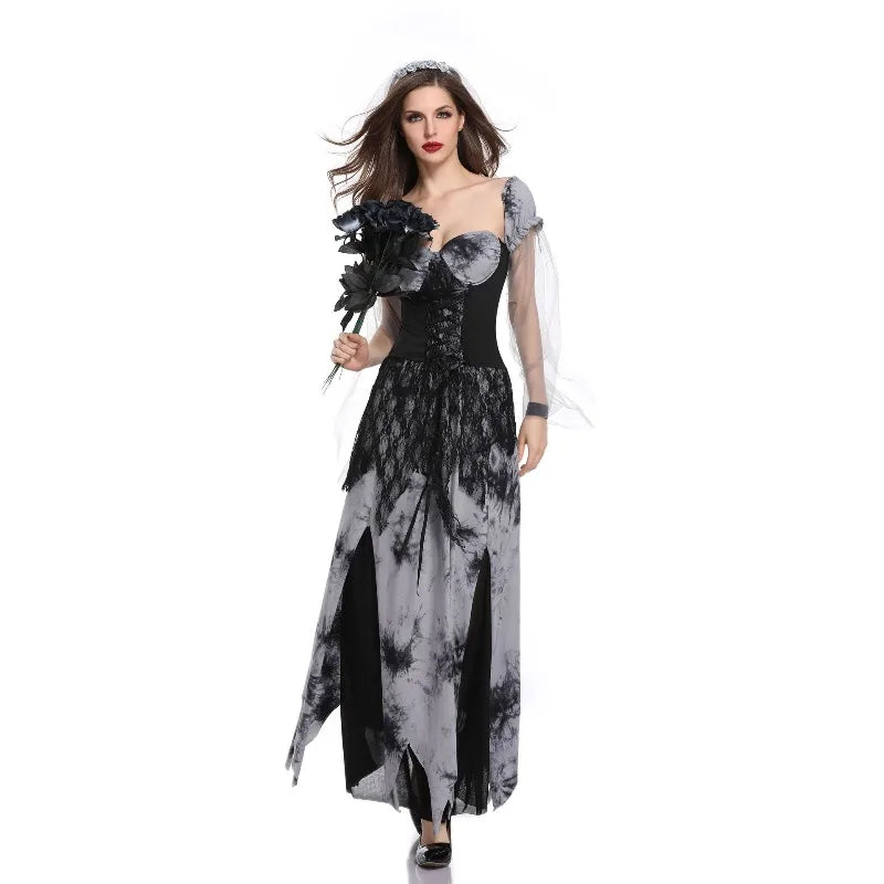Ghost Ghost Dead Bride Halloween Fancy Dress Costume
