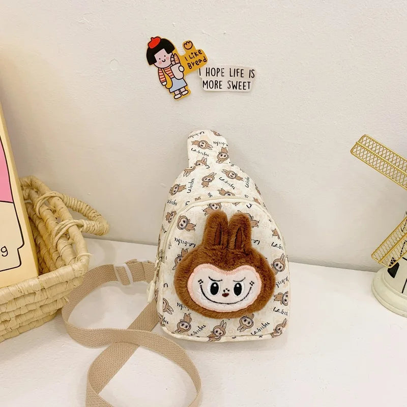 Labubu the Monsters Cute Plush Backpack Childs Shoulder Bag Cute Merch Kids Lafufu Gifts